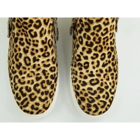 Steve Madden 7.5M Women's Animal Cheetah Print Side Zip Ankle Fashion Sneakers - Picture 6 of 12